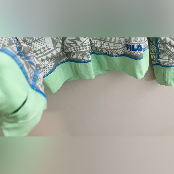 Fila reversible mint green long sleeve top activewear athletic apparel running - Picture 5 of 5